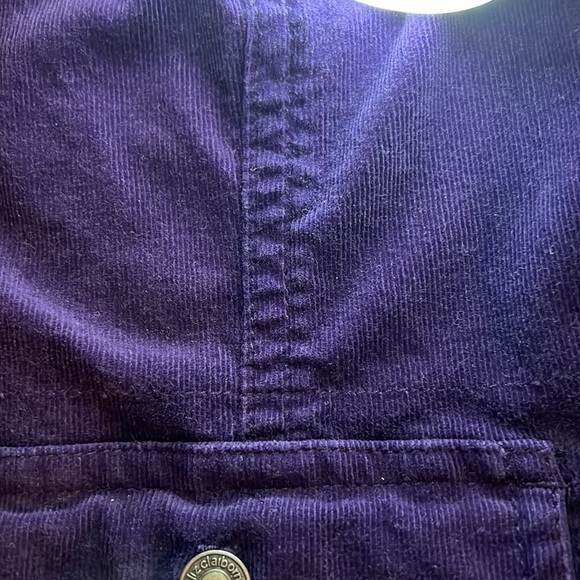 Liz Claiborne Womans Purple Corduroy Cotton Blend Blazer Jacket Size Medium - Picture 8 of 8
